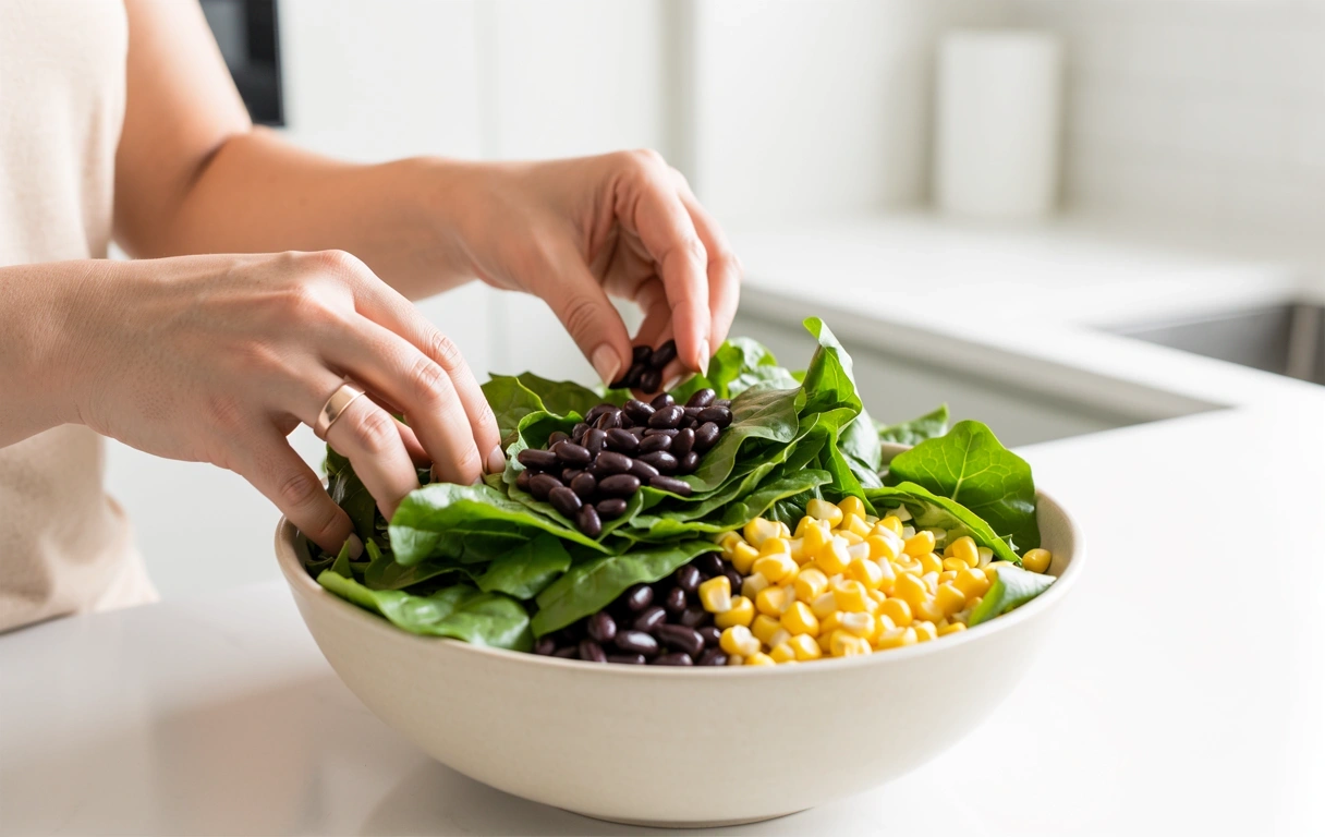 Preparación de comida saludable