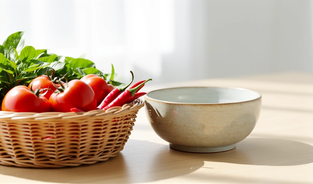 Ingredientes frescos y naturales